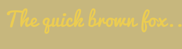 Image with Font Color EBCC52 and Background Color C7B77D